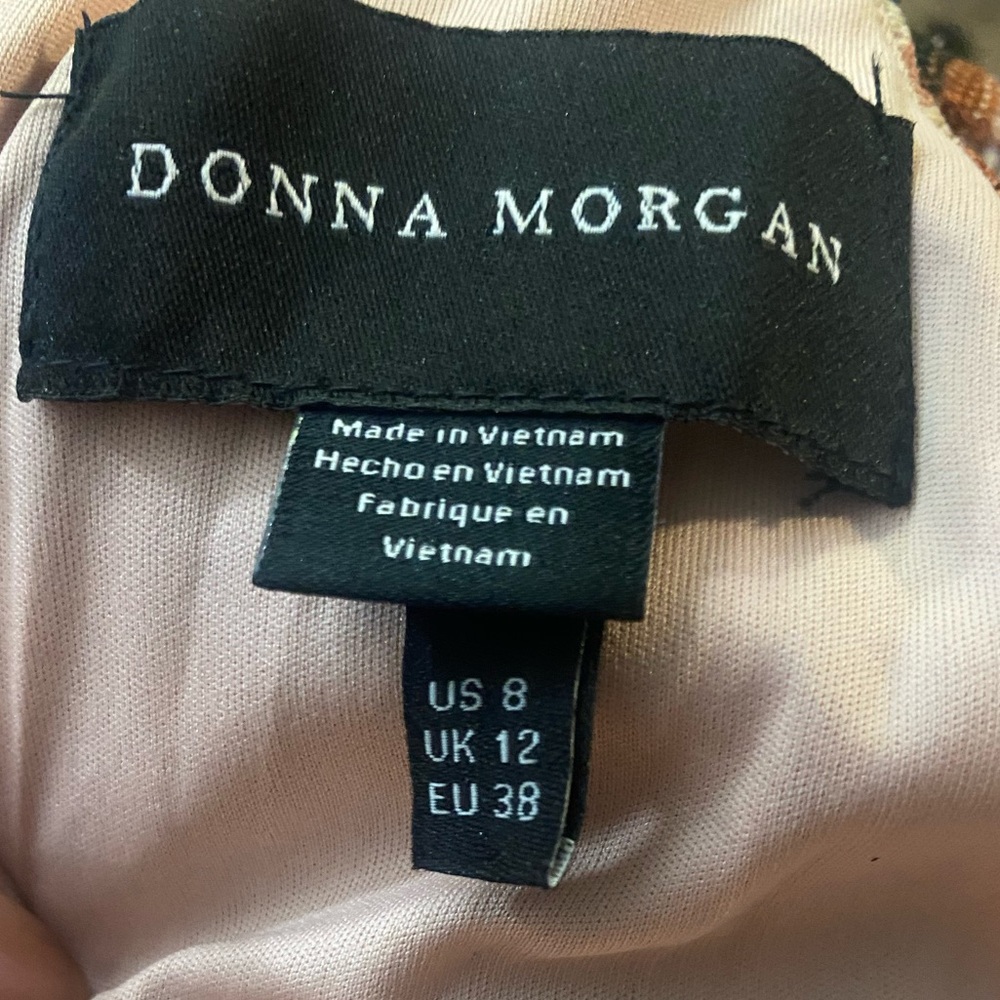 Donna Morgan Retro Maggy Chevron Stripe Zig Zag Print Sleeveless Dress, Sz 8 NWT - Picture 13 of 15